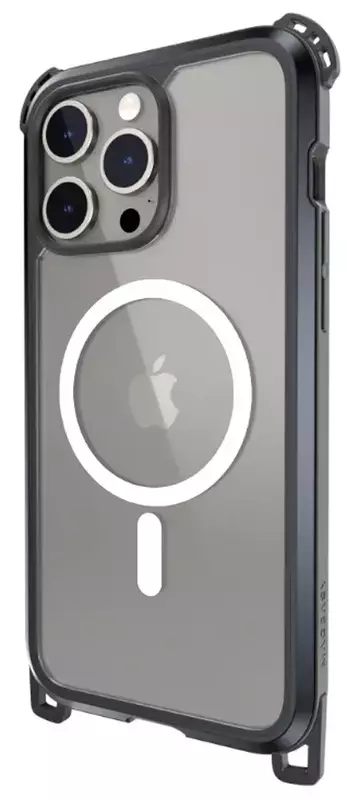 Чохол для iPhone 15 Pro MAGEASY Odyssey Ultra M + Strap Black (MPH56P162EC23) - фото - №1