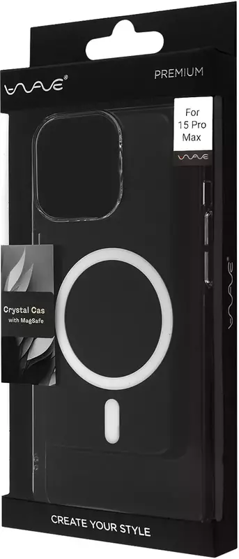 Чeхол для iPhone 15 Pro Max Premium Crystal Case with MagSafe (clear) фото