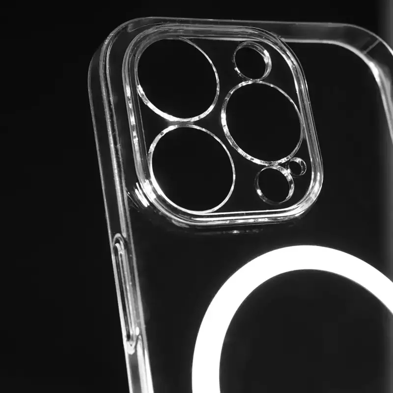 Чохол для iPhone 15 Pro Max Premium Crystal Case with MagSafe (clear) - фото - №2