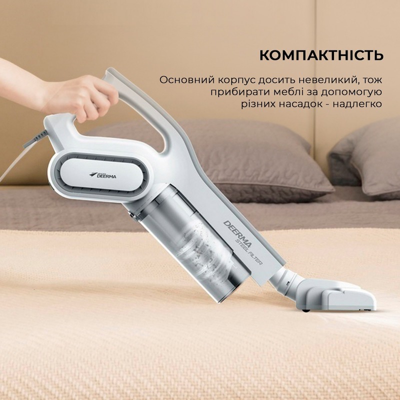 Ручной проводной пылесос Deerma Stick Vacuum Cleaner Cord White (DX700) - фото - №5
