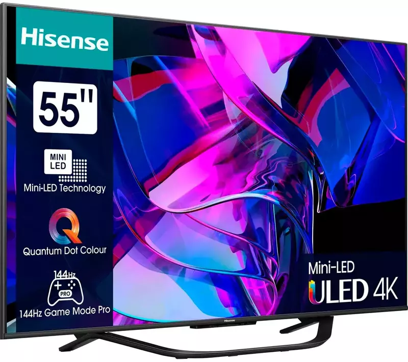 Телевізор Hisense 55" QLED 4K Smart TV (55U7KQ) фото