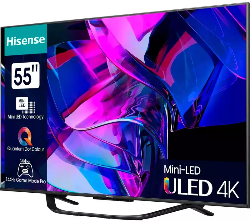 Телевізор Hisense 55" QLED 4K Smart TV (55U7KQ) фото