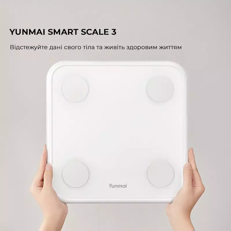 Смарт-ваги YUNMAI S Smart Scale 3 White (YMBS-S282-WH) фото