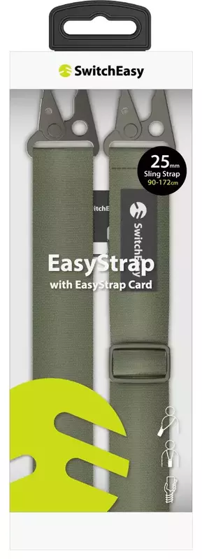 Ремешок SwitchEasy Easy Strap + Easy Strap Card - 25mm for iPhone (Армейский Зеленый) SPHIPH155AN23 фото