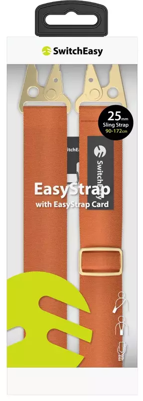 Ремінець SwitchEasy Easy Strap + Easy Strap Card - 25mm для iPhone (Помаранчевий) SPHIPH155OG23 фото