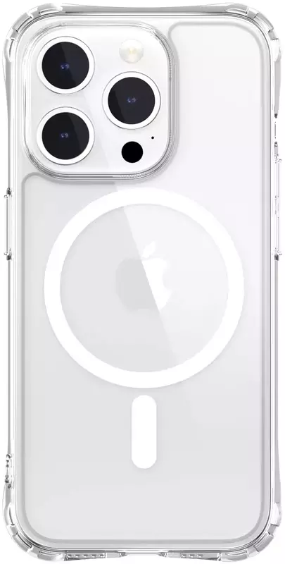 Чохол для iPhone 15 Pro MAGEASY ATOMS M Transparent (MPH56P051TR23) - фото - №0