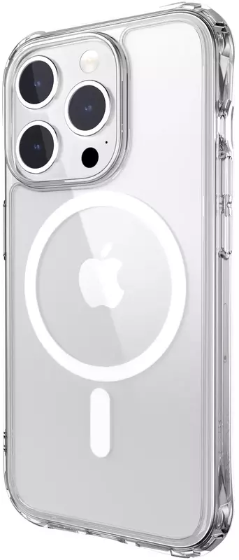 Чохол для iPhone 15 Pro MAGEASY ATOMS M Transparent (MPH56P051TR23) - фото - №1