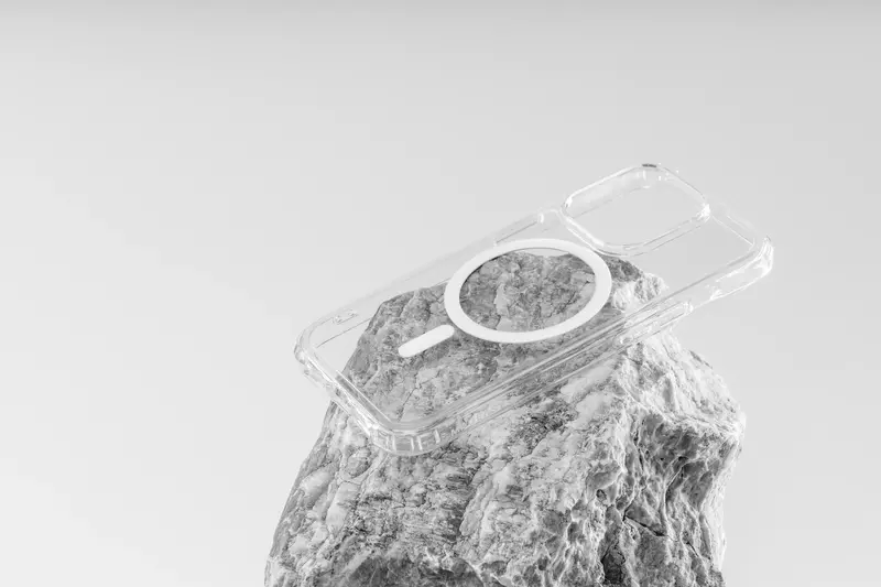 Чехол для iPhone 15 Pro Max MAGEASY ATOMS M (Transparent) - фото - №8