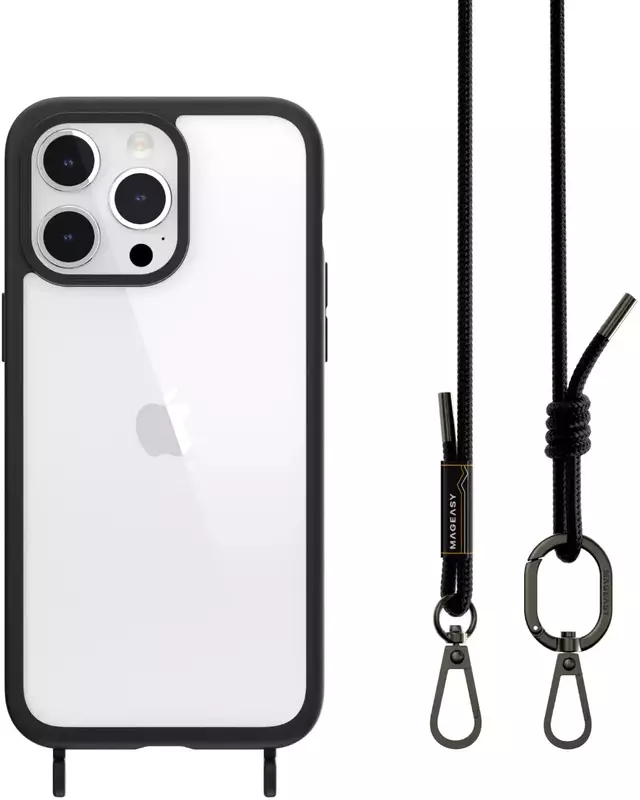 Чохол для iPhone 15 Pro Max SwitchEasy ROAM + Strap Black (MPH57P164BK23) - фото - №0
