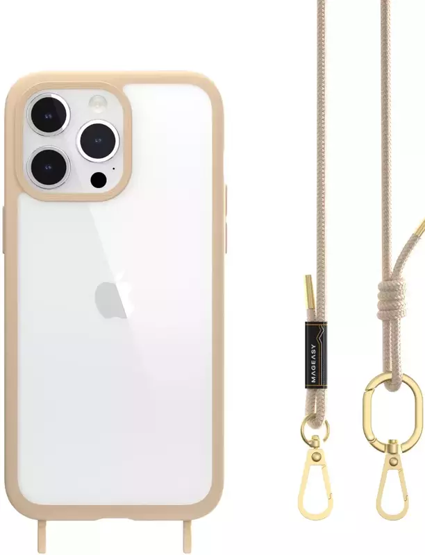 Чохол для iPhone 15 Pro Max SwitchEasy ROAM + Strap Beige (MPH57P164BI23) - фото - №0