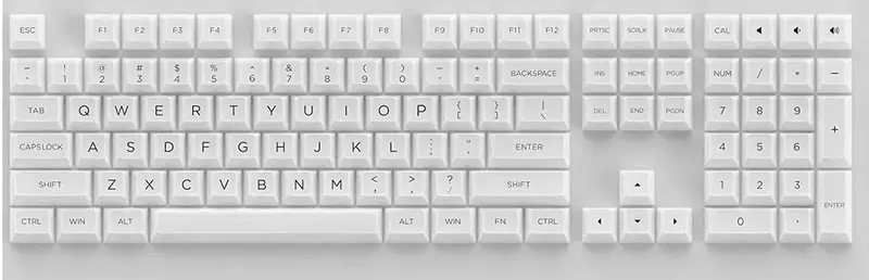 Набір кейкапів Akko ASA Clear printed keycap White V2 Fullset фото