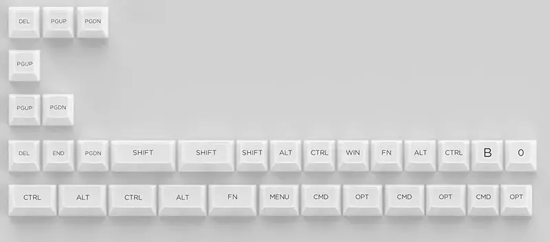 Набір кейкапів Akko ASA Clear printed keycap White V2 Fullset фото