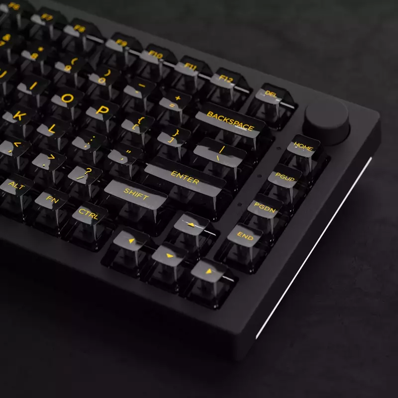 Набір кейкапів Akko ASA Clear printed keycap Black V2 Fullset фото