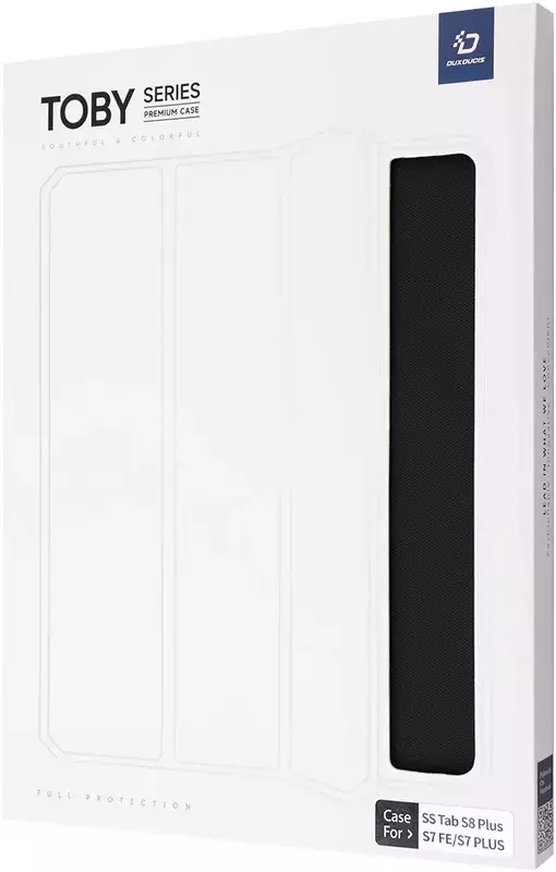 Чохол Dux Ducis Toby Series для Samsung Tab S8 Plus/S7 FE/S7 Plus (black) фото