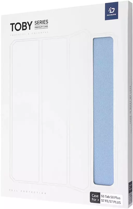Чехол Dux Ducis Toby Series для Samsung Tab S8 Plus/S7 FE/S7 Plus (blue) фото