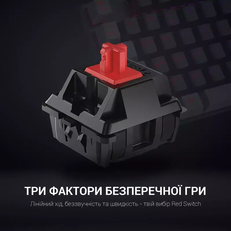 Ігрова клавіатура GamePro MK100R Mechanics Red switches фото