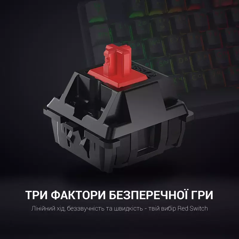 Ігрова клавіатура GamePro MK105R Mechanics Red switches фото