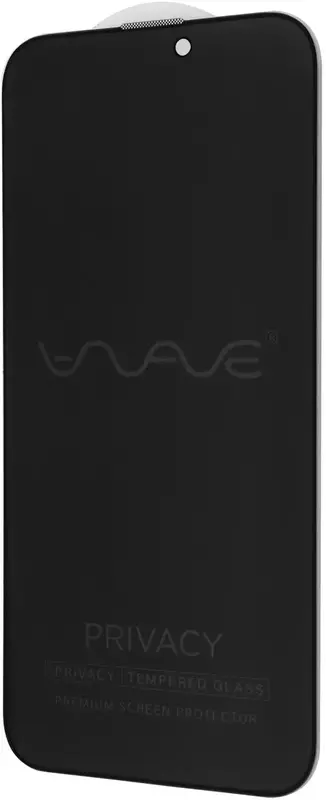 Защитное стекло WAVE Privacy iPhone 15 Pro (black) фото