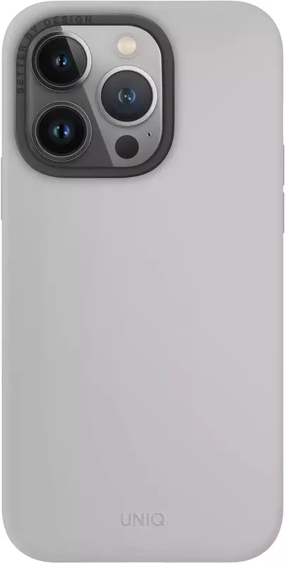 Чохол для Iphone 15 Pro UNIQ MAGCLICK CHARGING LINO HUE - CHALK GREY (UNIQ-IP6.1P(2023)-LINOHMCGRY) фото