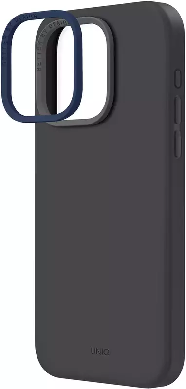 Чохол для Iphone 15 Pro Max UNIQ MAGCLICK CHARGING LINO HUE - CHARCOAL GREY (UNIQ-IP6.7P(2023)-LINOHMGRY) фото