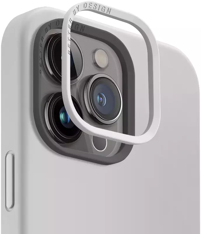 Чохол для Iphone 15 Pro Max UNIQ MAGCLICK CHARGING LINO HUE - CHALK GREY (UNIQ-IP6.7P(2023)-LINOHMCGRY) - фото - №2