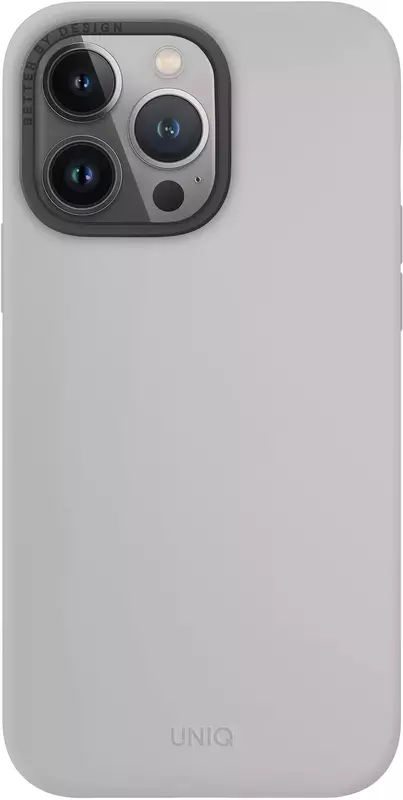 Чохол для Iphone 15 Pro Max UNIQ MAGCLICK CHARGING LINO HUE - CHALK GREY (UNIQ-IP6.7P(2023)-LINOHMCGRY) фото