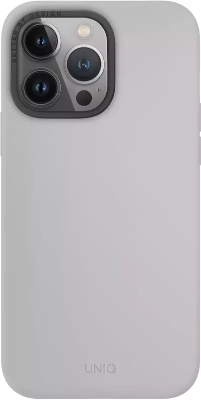 Чохол для Iphone 15 Pro Max UNIQ MAGCLICK CHARGING LINO HUE - CHALK GREY (UNIQ-IP6.7P(2023)-LINOHMCGRY) - фото - №0
