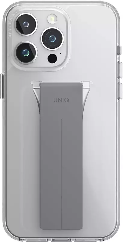 Чохол для Iphone 15 Pro UNIQ HELDRO MOUNT WITH STAND - LUCENT CLEAR (UNIQ-IP6.1P(2023)-HELMCLR) - фото - №0