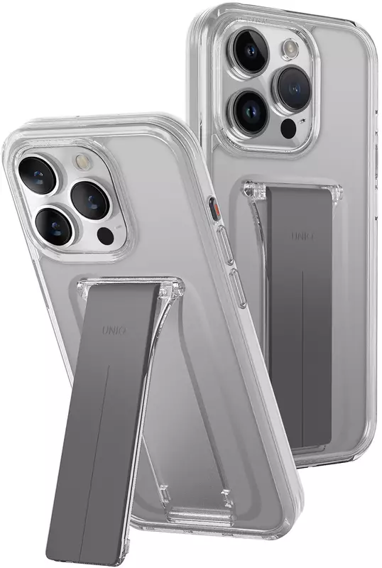 Чохол для Iphone 15 Pro Max UNIQ HELDRO MOUNT WITH STAND - LUCENT CLEAR (UNIQ-IP6.7P(2023)-HELMCLR) - фото - №5