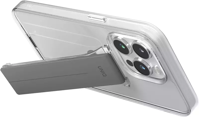 Чохол для Iphone 15 Pro Max UNIQ HELDRO MOUNT WITH STAND - LUCENT CLEAR (UNIQ-IP6.7P(2023)-HELMCLR) - фото - №2