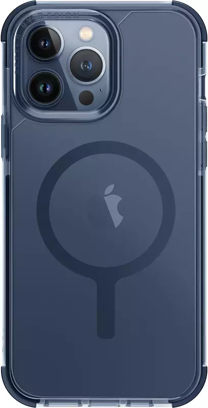 Чохол для Iphone 15 Pro Max UNIQ MAGCLICK CHARGING COMBAT (AF) - SMOKE BLUE (UNIQ-IP6.7P(2023)-COMAFMSBU) - фото - №0
