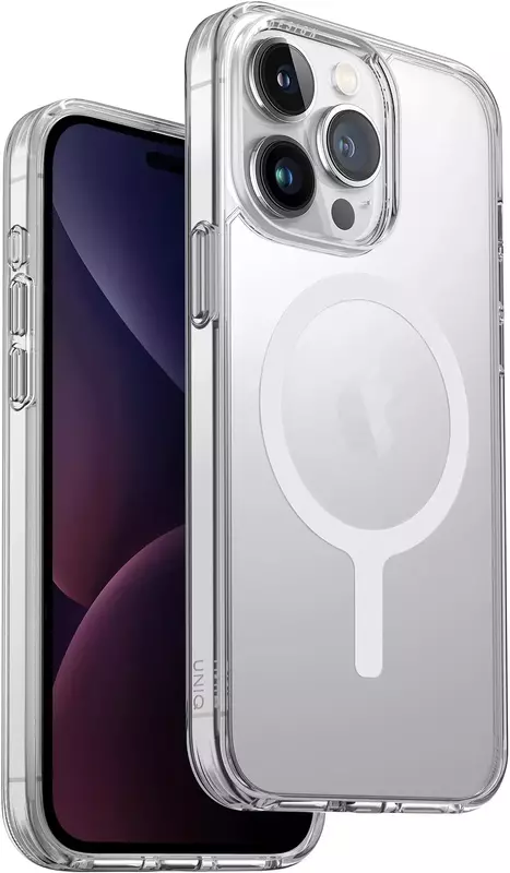 Чехол для Iphone 15 Pro UNIQ MAGCLICK CHARGING LIFEPRO XTREME (AF) - DOVE (FROST CLEAR) - фото - №2
