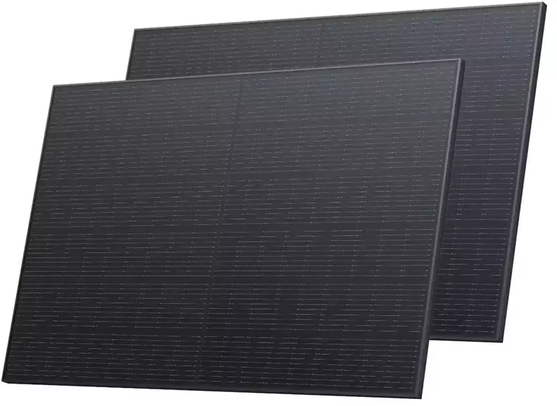Комплект энегонезависимости EcoFlow PowerStream - микроинвертор 600W + 2 x 400W стационарные солнечные панели фото