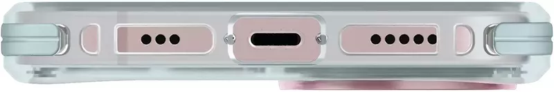 Чохол для Iphone 15 UNIQ MAGCLICK CHARGING COMBAT DUO - PASTEL SKY BLUE/ POWDER PINK (UNIQ-IP6.1(2023)-CDSBLPPK) - фото - №5