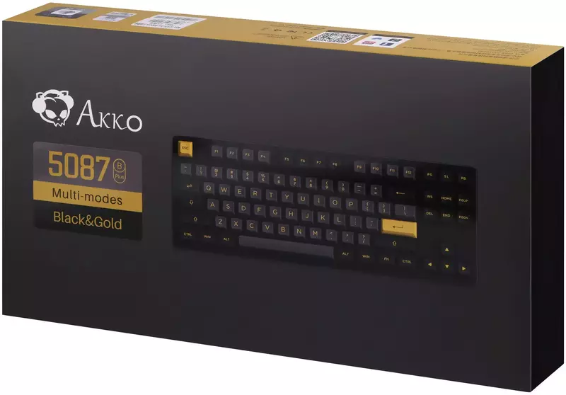 Клавіатура AKKO 5087B Plus Black & Gold CS Silver (Black) 6925758620291 фото