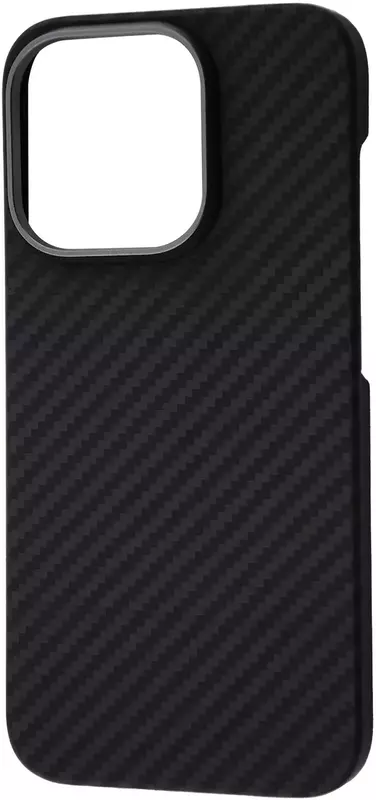 Чeхол для iPhone 15 Pro WAVE Premium Carbon Slim with MagSafe (black) фото