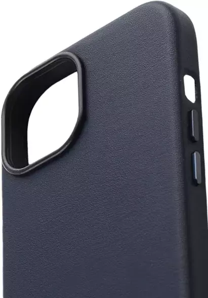 Чохол для iPhone 15 WAVE Premium Leather Edition Case with MagSafe (midnight) - фото - №3