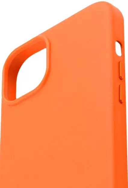 Чохол для iPhone 15 Plus WAVE Premium Leather Edition Case with MagSafe (orange) фото