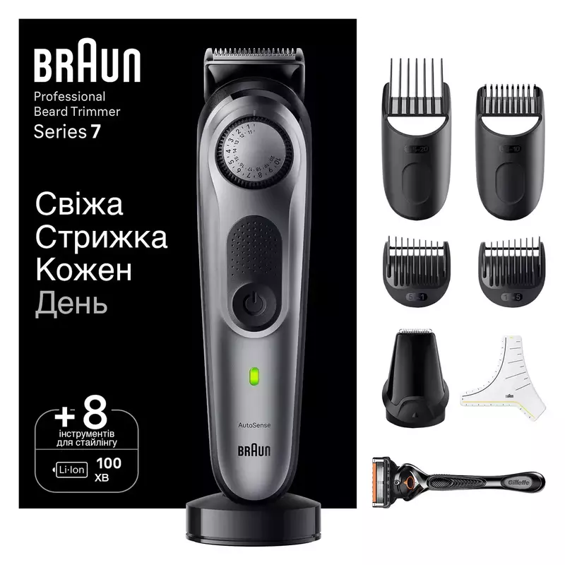 Триммер BRAUN BeardTrimmer BT7420 - фото - №0