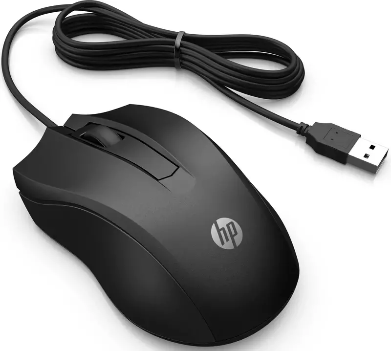 Мышь HP 100 проводная (Black) 6VY96AA фото
