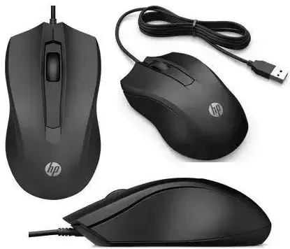 Мышь HP 100 проводная (Black) 6VY96AA фото