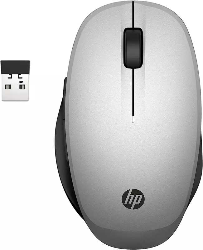 Миша HP 300 Dual Mode BT/WL (Silver) 6CR72AA - фото - №4