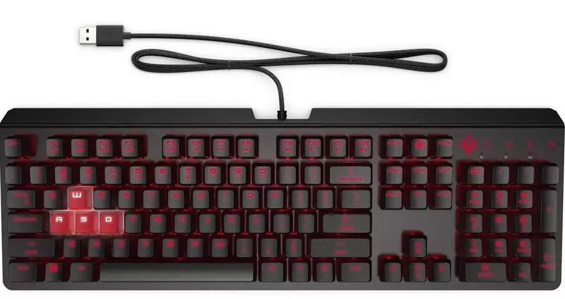 Ігрова клавіатура HP OMEN Encoder LED 104key (6YW76AA) - фото - №0