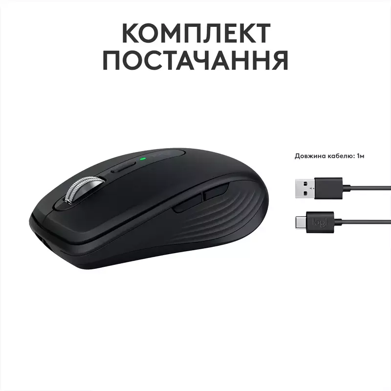 Миша Logitech MX Anywhere 3S Bluetooth (Graphite) 910-006929 фото