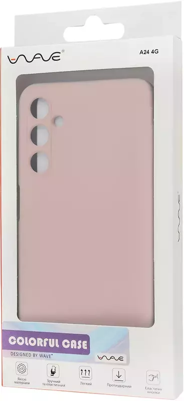 Чехол для Samsung A24 4G WAVE Colorful Case TPU (pink sand) фото