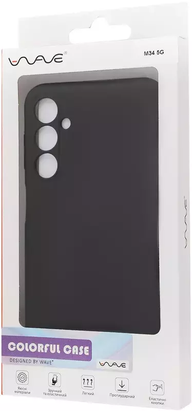 Чохол для Samsung M34 5G WAVE Colorful Case TPU (Black) фото