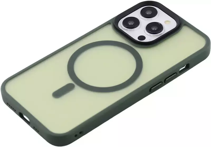 Чехол для iPhone 13 Pro WAVE Matte Insane Case with MagSafe (green) фото