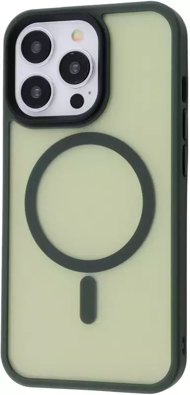 Чохол для iPhone 13 Pro WAVE Matte Insane Case with MagSafe (green) фото