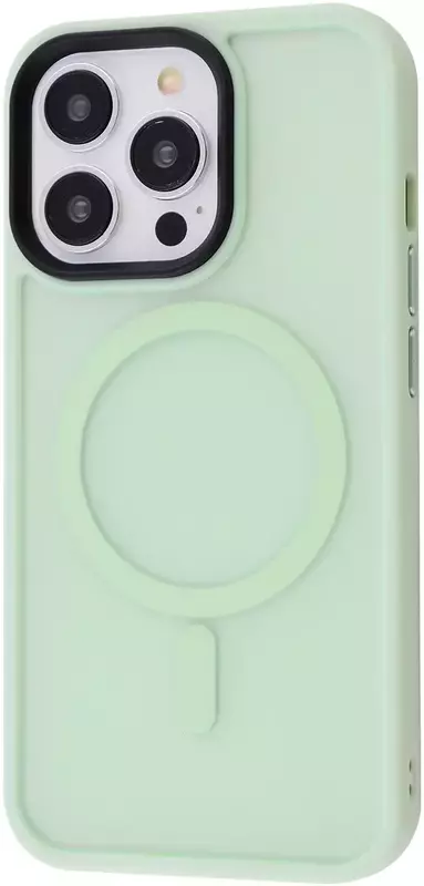 Чохол для iPhone 13 Pro WAVE Matte Insane Case with MagSafe (mint) - фото - №0