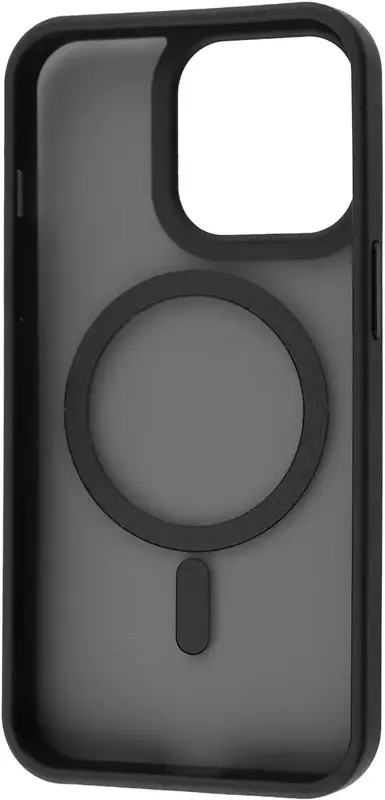 Чохол iPhone 13 Pro WAVE Matte Insane Case with MagSafe (black) фото